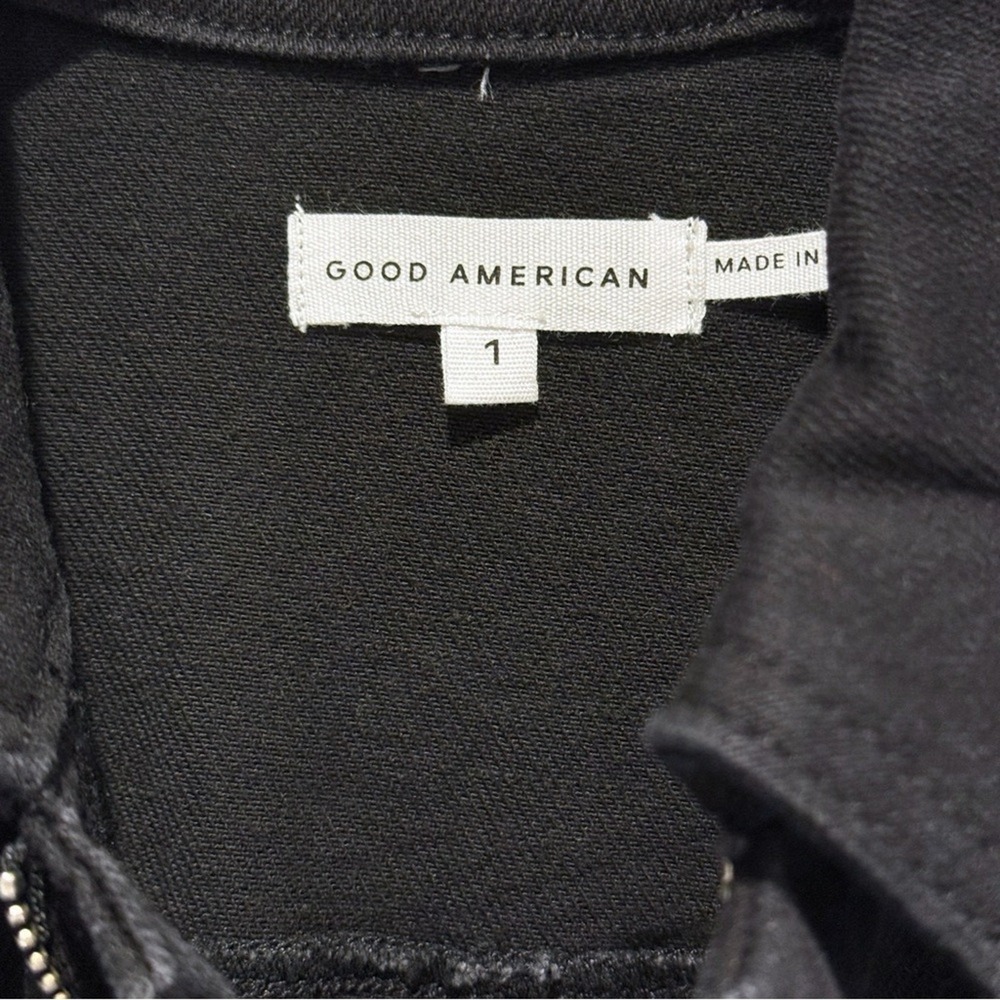 Good American Jumpsuit Fit For Success Bootcut Denim Black Small Comfy Gorpcore - Picture 6 of 14